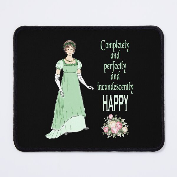 Item preview,  Jane Austen Pride and Prejudice Quotes Romantic Novel Completely Happy designed and sold by TopTeeShop.