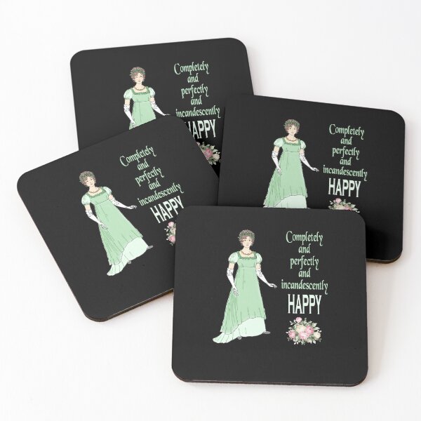 Item preview,  Jane Austen Pride and Prejudice Quotes Romantic Novel Completely Happy designed and sold by TopTeeShop.