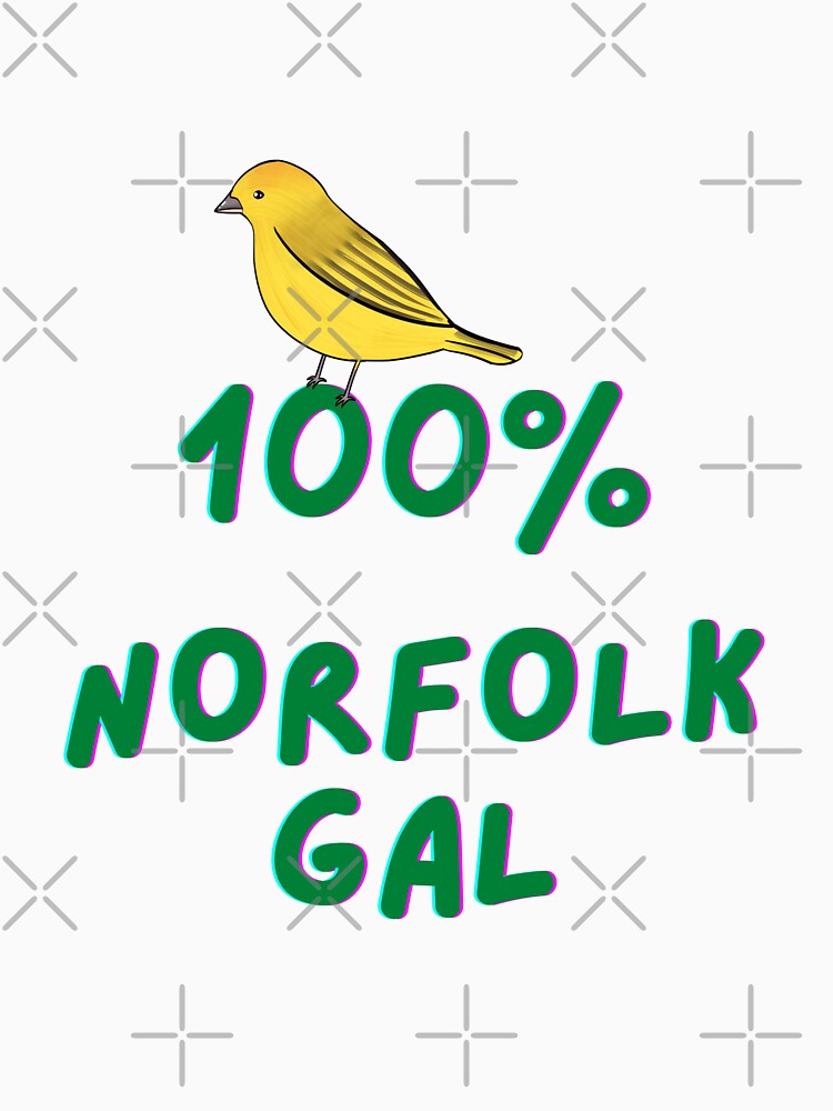 Thumbnail 3 of 3, Fitted T-Shirt, 100% Norfolk Gal designed and sold by MyriadLifePhoto.