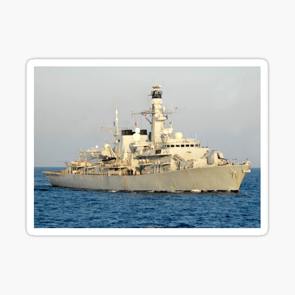 Item preview, STK103941M-The Royal Navy frigate HMS Monmouth transits the Atlantic Ocean. designed and sold by StocktrekImages.
