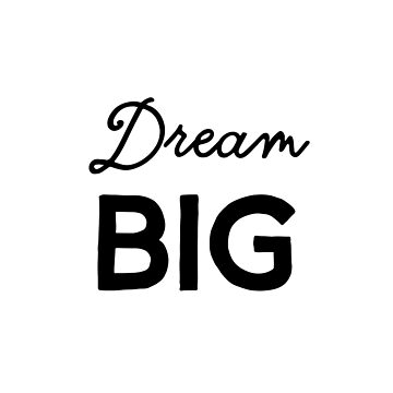 Artwork thumbnail, Dream Big (Inverted) by inspire-gifts
