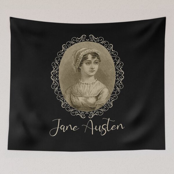 Item preview,  Jane Austen Portrait Pride and Prejudice Quotes Romantic Novel designed and sold by TopTeeShop.