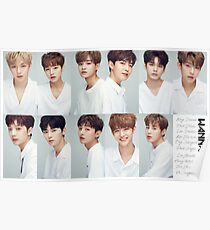 Póster Cartel de perfil de grupo WANNA-ONE (황 미현) ft.
