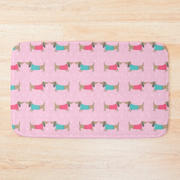 Item preview, Cute dog lovers with dots in pink background designed and sold by bigmoments.
