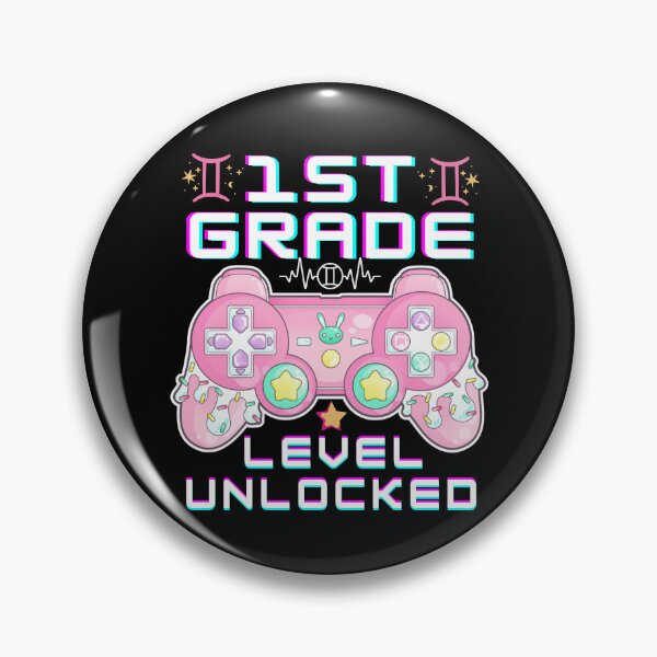 Artikelvorschau, Back to School Video Gamer 1st Grade Level Unlocked entworfen und verkauft von worldmodi.