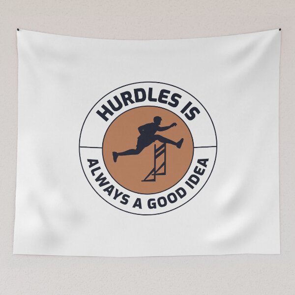 Item preview, Hurdles Hurdling Hurdler Running Runner Athletics designed and sold by CuteDesigns1.
