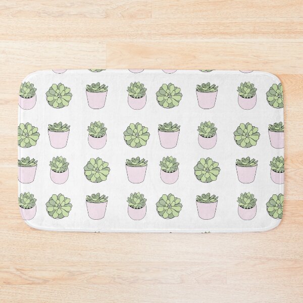 Item preview, Green and pink suculents in flowerpots designed and sold by bigmoments.