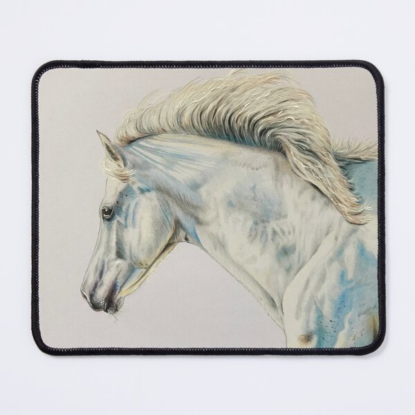 Item preview, Ice white (white horse) designed and sold by Karen Elaine Evans.