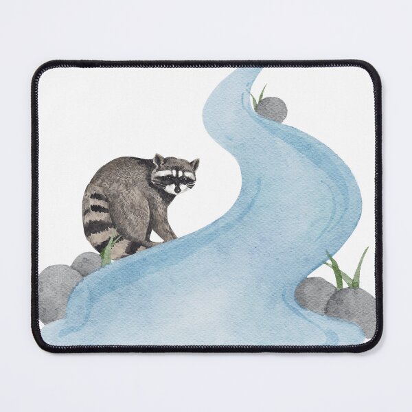Item preview, Raccoon Taking a Bath Nature River designed and sold by Sagittarius-Lin.