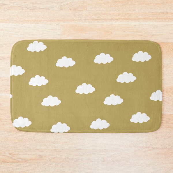 Item preview, White clouds in green yellow background designed and sold by bigmoments.