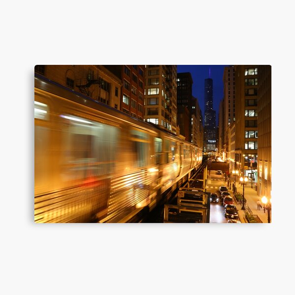 Chicago Elevated Train Canvas Print