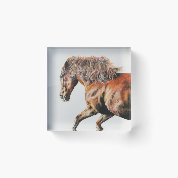 Item preview, Course libre (étalon alezan au galop) designed and sold by Karen Elaine Evans.