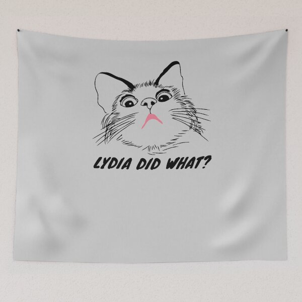 Item preview, Funny Jane Austen Cat Book Club Fans Pride and Prejudice Lydia Did What? designed and sold by TopTeeShop.