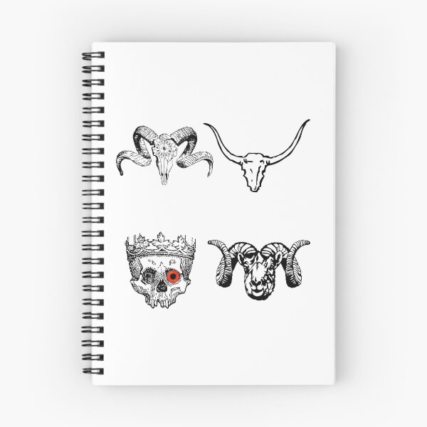 Item preview, 4 Dead Horn Skulls designed and sold by Eggg ⭐⭐⭐⭐⭐.