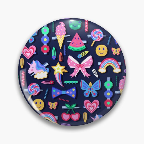 Item preview, Happy Place Hair Clips - Navy designed and sold by TigaTiga.
