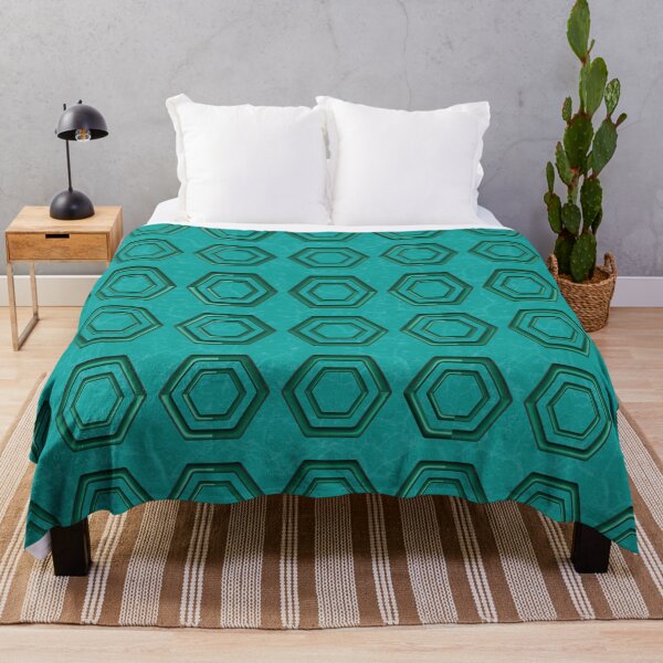 Item preview, 3d hexagon print on green background designed and sold by Martapp.