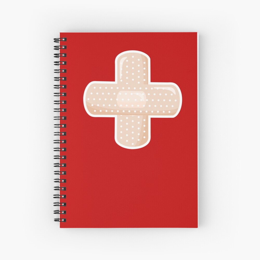 First Aid Plaster Spiral Notebook