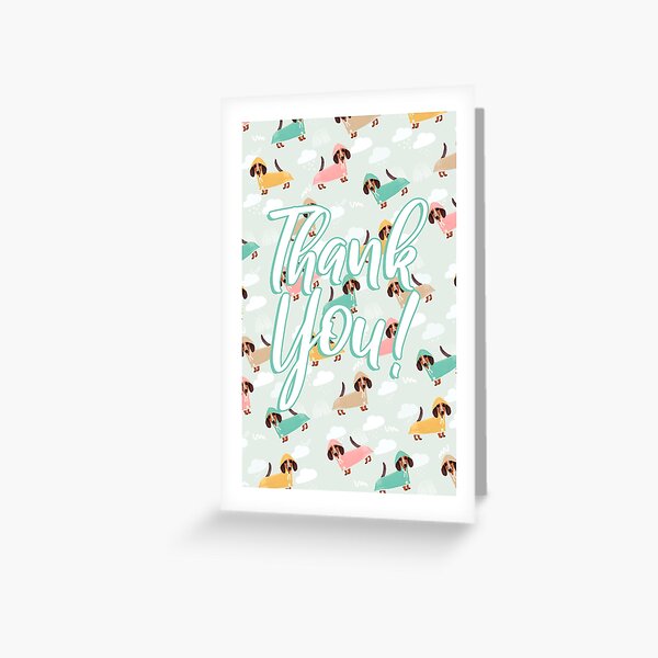 Thank You! Greeting Cad Greeting Card