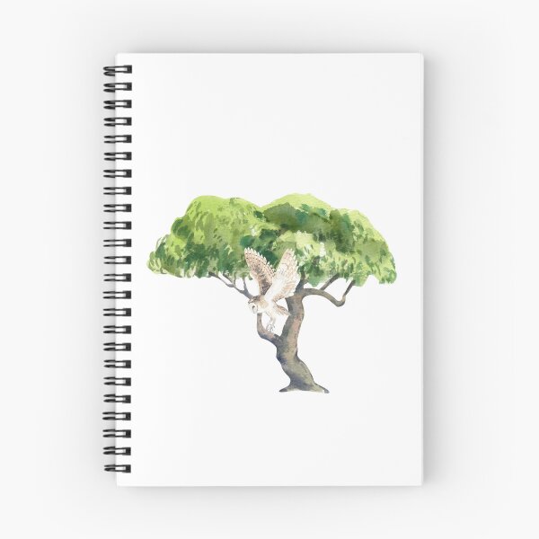 Item preview, Barn Flying Owl Tree Nature designed and sold by Sagittarius-Lin.