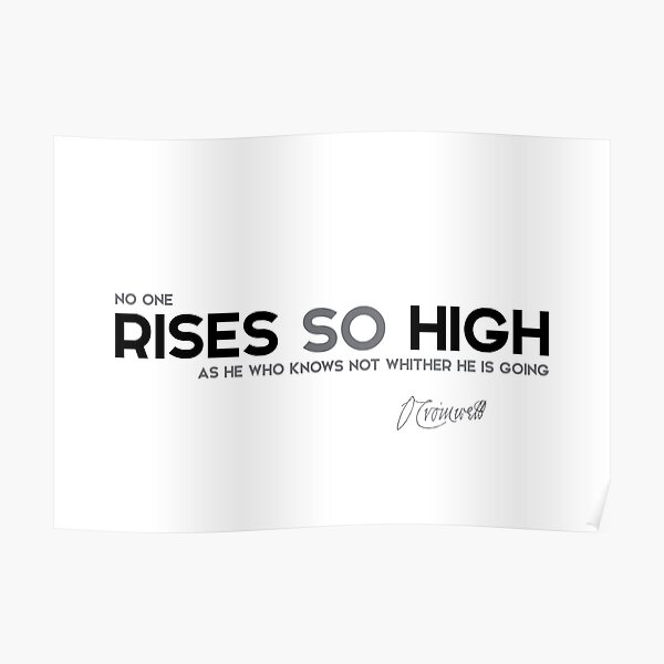 rises so high - oliver cromwell Poster