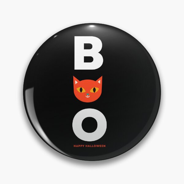 Item preview, BOO Happy Halloween Orange Cat Texto e ilustración designed and sold by jingenuity.