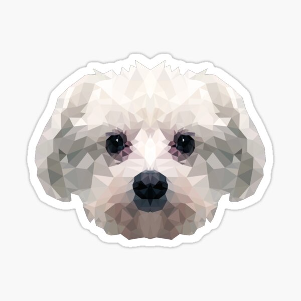 Bichon Frise Crack Sticker Decals Lovely Computer Stickers Dads