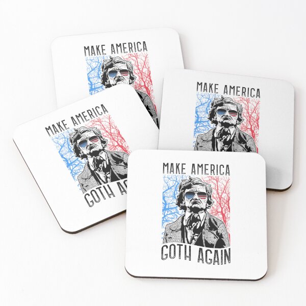 Item preview, Make America Goth Again Edgar Allan Poe USA Flag Funny designed and sold by GrandeDuc.