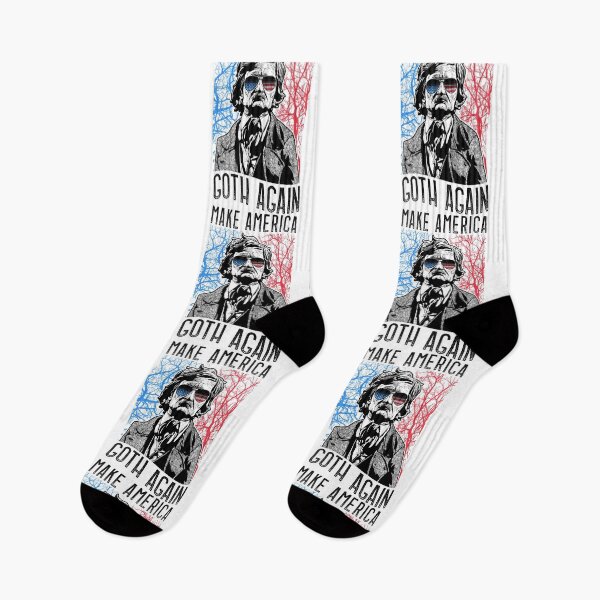 Item preview, Make America Goth Again Edgar Allan Poe USA Flag Funny designed and sold by GrandeDuc.