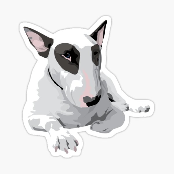 Item preview, English bull terrier - patch designed and sold by Anne Cakebread.