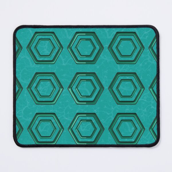 Item preview, 3d hexagon print on green background designed and sold by Martapp.
