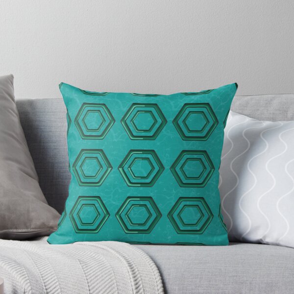 Item preview, 3d hexagon print on green background designed and sold by Martapp.