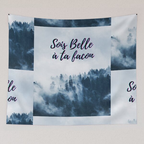 Item preview, Be beautiful in your own way - popular French quotes theme gifts  designed and sold by RebelliousRosee.