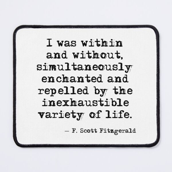 Item preview, Within and without - Fitzgerald quote designed and sold by peggieprints.