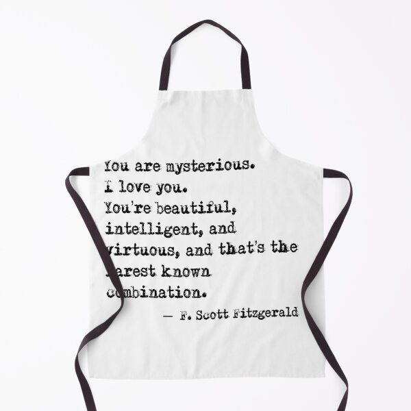 Item preview, You are mysterious - Fitzgerald quote designed and sold by peggieprints.