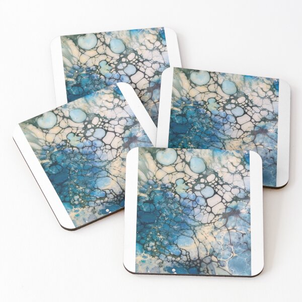 Item preview, Abstract blue seascape designed and sold by Gill Barrett Art.