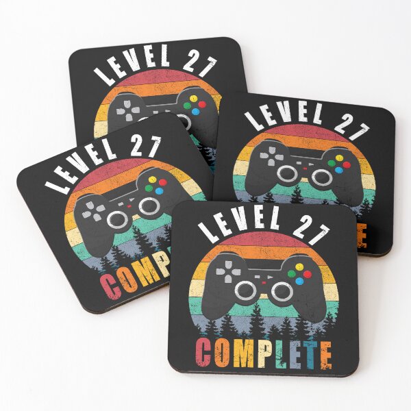 Item preview, Level 27 Complete Retro Vintage 27th Birthday Gift For Gamer designed and sold by PansyBoyd.