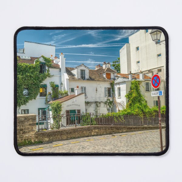 Item preview, Paris Montmartre House Street Scene Le Troubadour Classic Building with Ivy designed and sold by skyfilming.