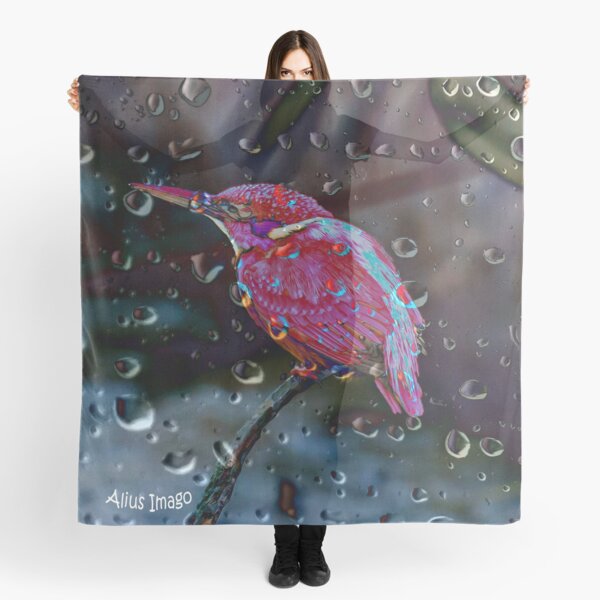 Raindrops - Kingfisher Scarf