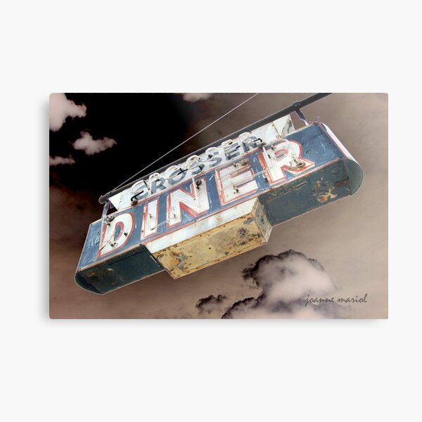 Vintage Diner Sign 1 Metal Print