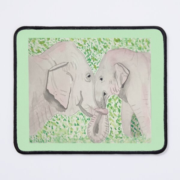 Item preview, Lovely Elephants in watercolor designed and sold by altairaleon.