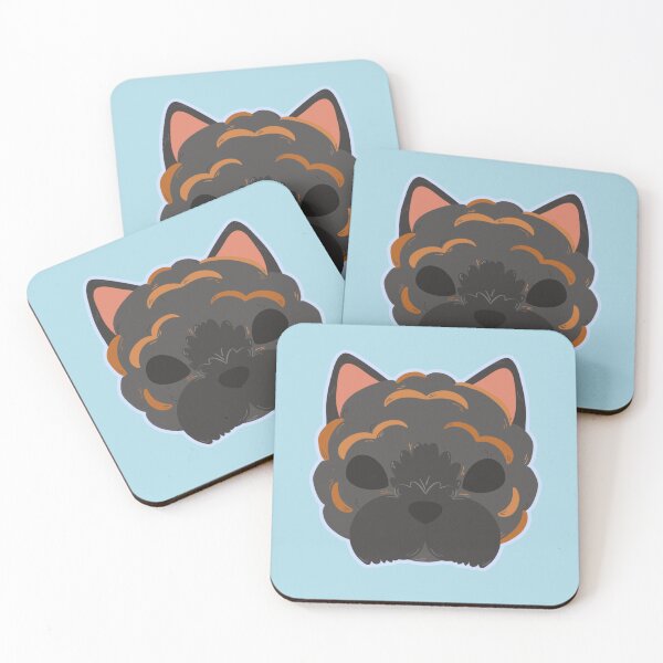 Item preview, brindle Cairn terrier face designed and sold by Arty and Awkward.
