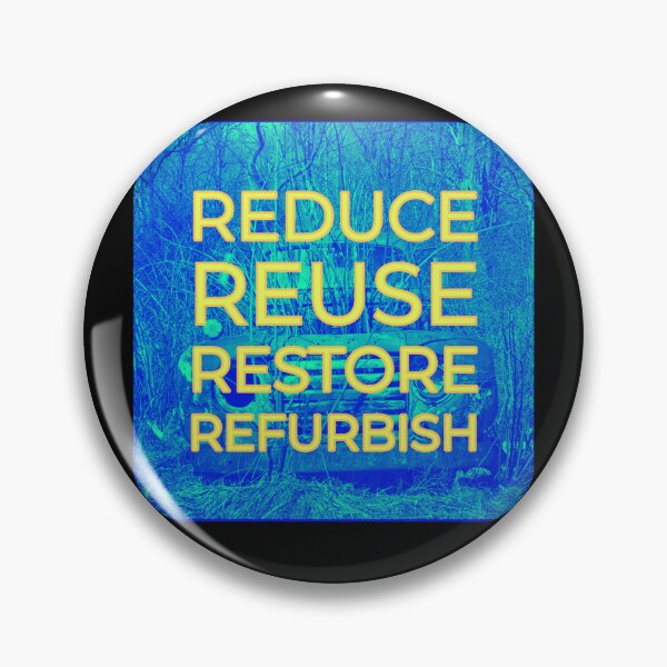 Item preview, Reduce Reuse Restore Refurbish  (truck, blue-yellow version) designed and sold by bewareofpossum.