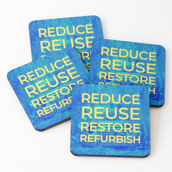 Item preview, Reduce Reuse Restore Refurbish  (truck, blue-yellow version) designed and sold by bewareofpossum.
