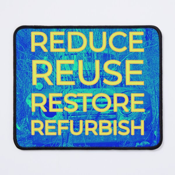 Item preview, Reduce Reuse Restore Refurbish (truck, blue-yellow version) designed and sold by bewareofpossum.