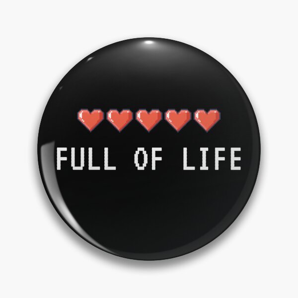 Item preview, Full of Life - Gamer Graphic (Black) designed and sold by MonDesigns.