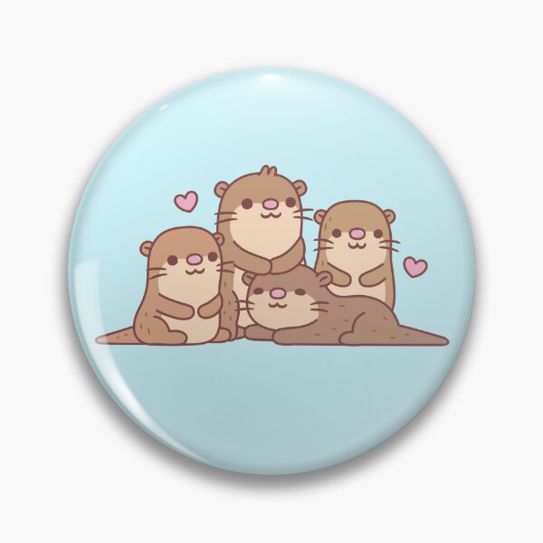 Item preview, Cute Group Of Otters designed and sold by rustydoodle.