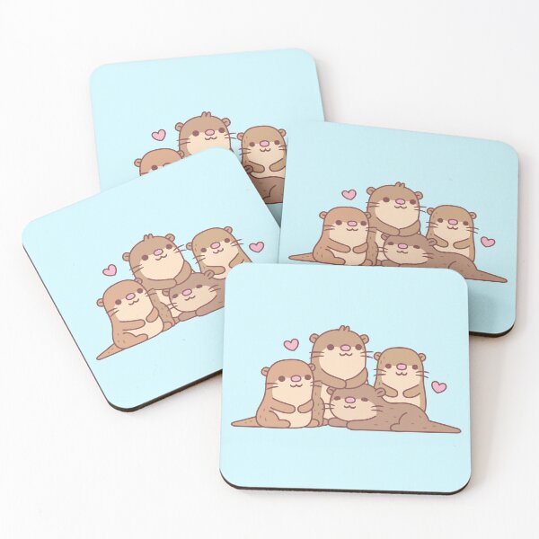 Item preview, Cute Group Of Otters designed and sold by rustydoodle.