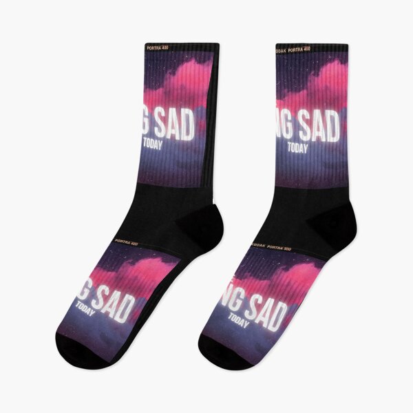 Item preview, Don't Feel Like Feeling Sad Today - Text Quote designed and sold by TheMajesticGoat.