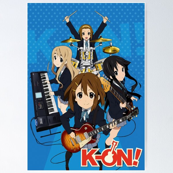 K-On! - Yui Hirasawa Cute Sitting Pose Poster for Sale by