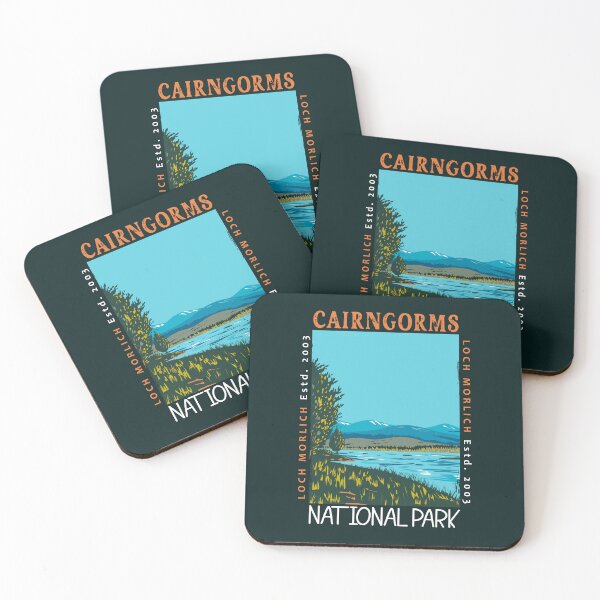 Item preview, Cairngorms National Park Scotland Loch Morlich Distressed designed and sold by KrisSidDesigns.